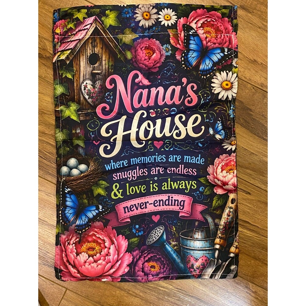 Garden Flag 12x18in Double-sided Polyester Nana's House